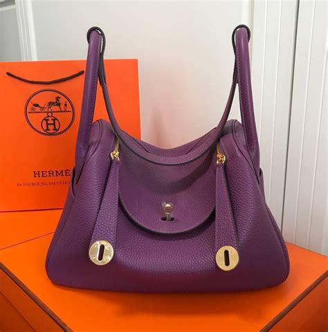 hermes mini lindy dark purple|hermes lindy purses.